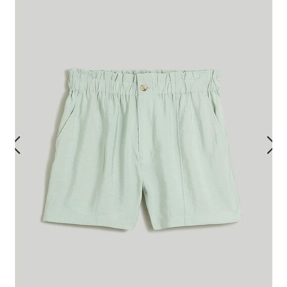 J. Crew Seamed Pull-On Paperbag Shorts in Softdrape* - Picture 3 of 8